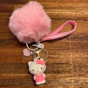 Hello Kitty PomPom Keychain.